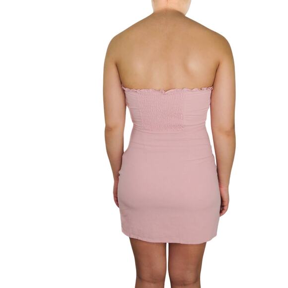 Lisa Says Gah Lottie Moss Blush Pink Strapless Mini Dress XS - Picture 3 of 8